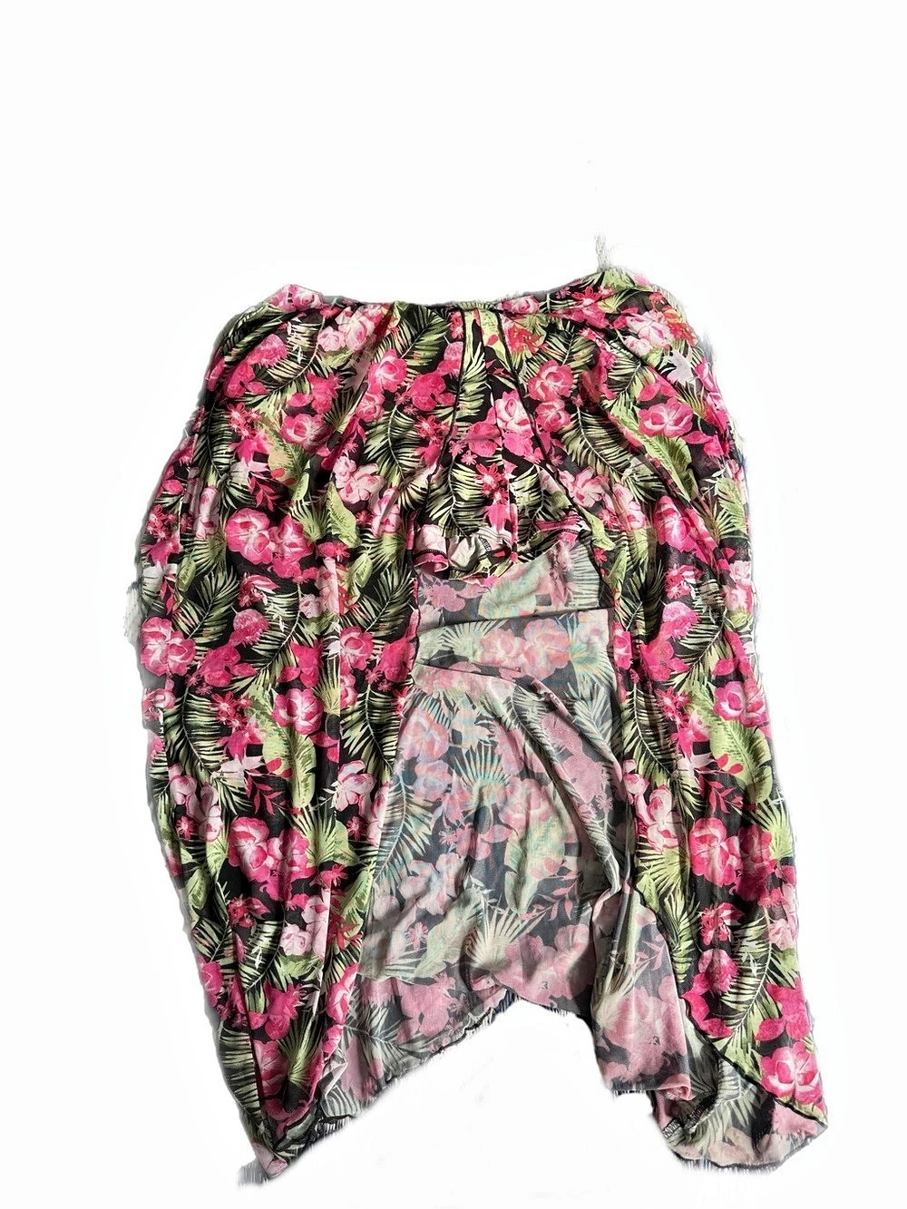 No Boundaries Floral Asymmetrical Skirt XXL (19)